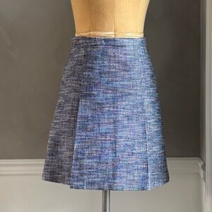 J. Crew Blue Skater Skirt
